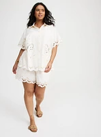 Beach Linen Eyelet Shirt