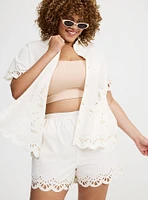 Beach Linen Eyelet Shirt