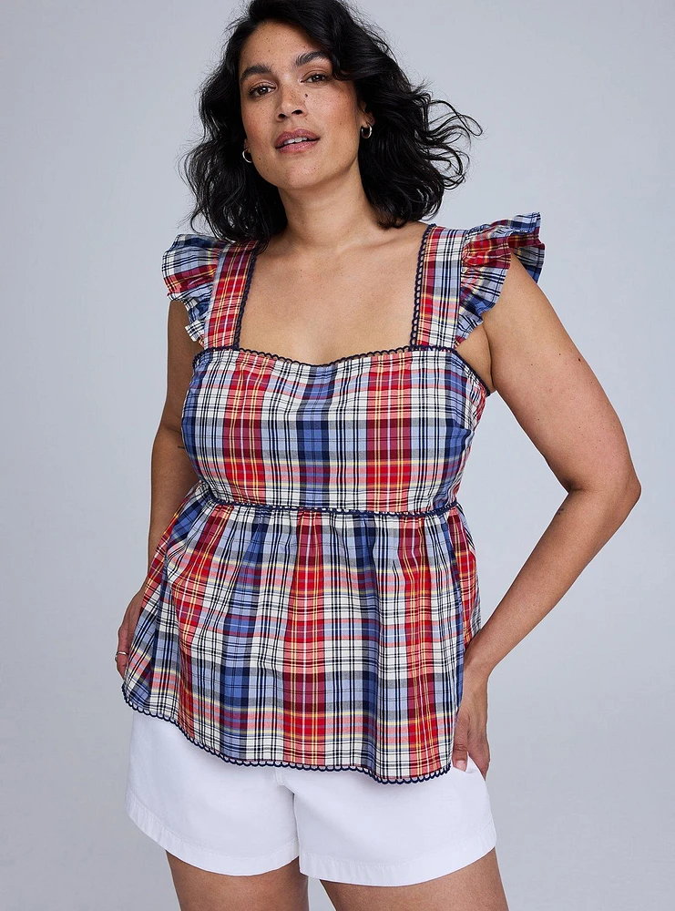 Belle Isle Ruffle Babydoll Top