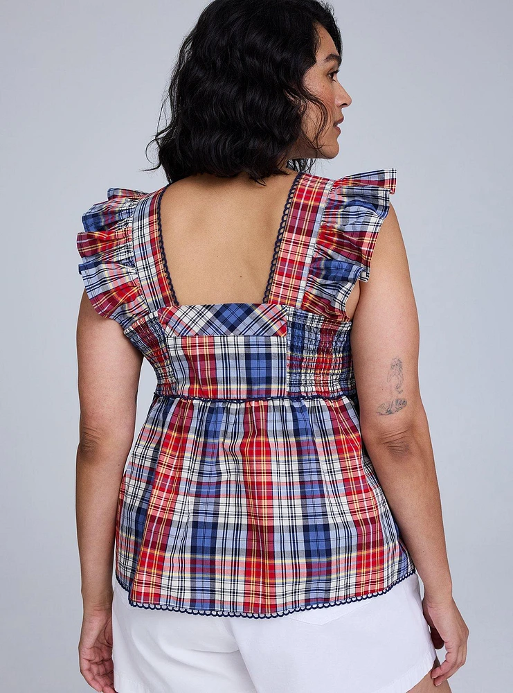 Belle Isle Ruffle Babydoll Top