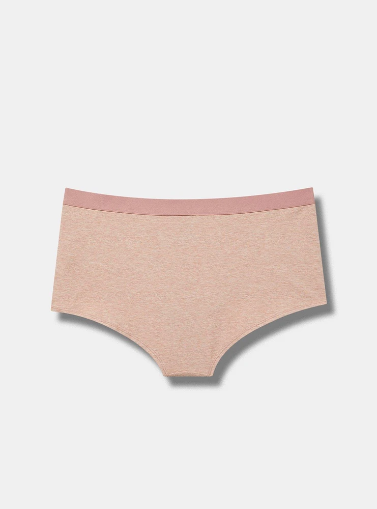 Mid-Rise Cotton Boyshort Panty