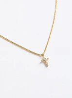 18k Gold-Plated Cross Necklace