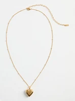 18k Gold-Plated Heart Necklace