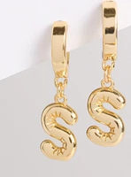 Initital Hoop Earrings