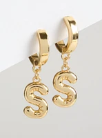 Initital Hoop Earrings