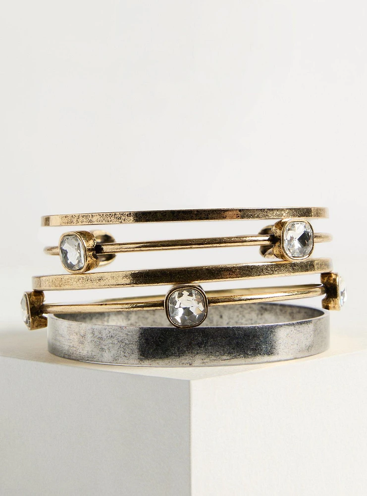 Burnished Bangle Set