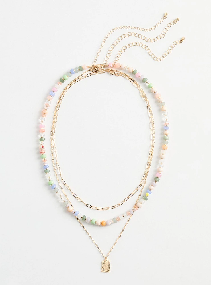 Beaded Layered Necklace