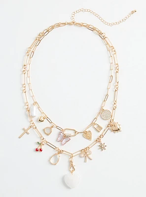 Charm Layered Necklace