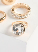 Stone & Pave Ring Set