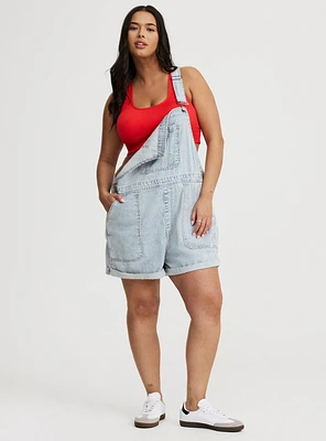 Vintage Stretch Denim Shortall