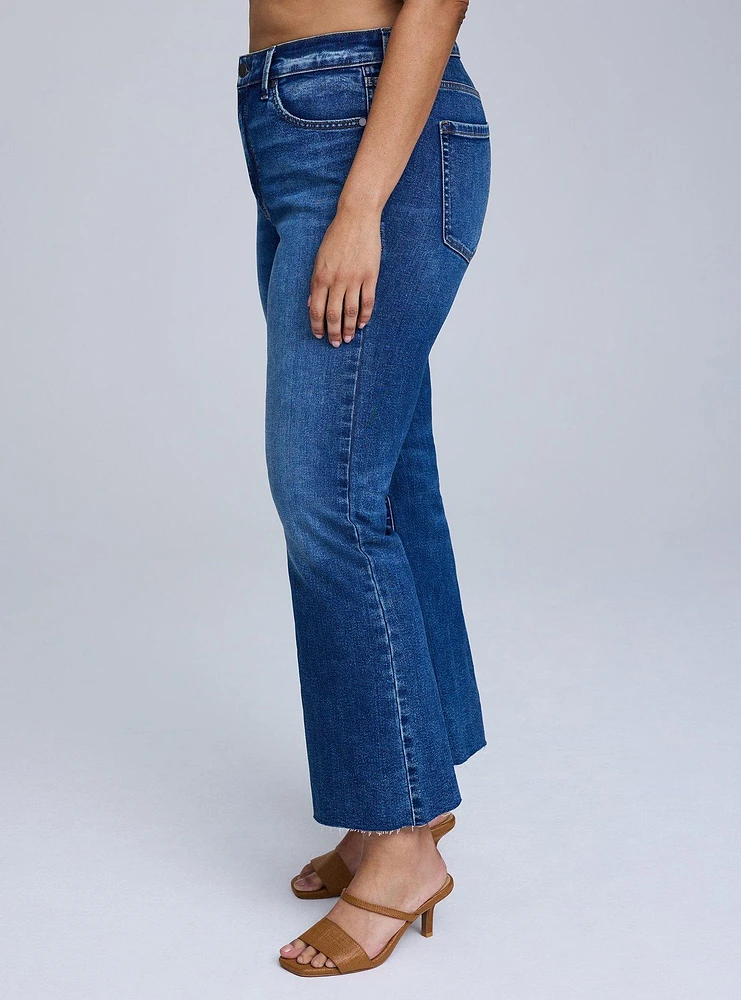 Belle Isle Sky High Crop Kick Boot Jean