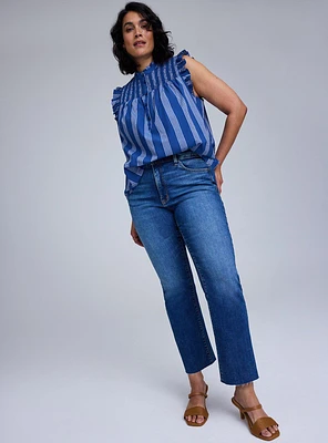Belle Isle Sky High Crop Kick Boot Jean