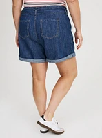 Baggy High-Rise Tie-Belt Short