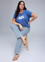 Belle Isle High-Rise Straight Leg Pleated Trouser Jean