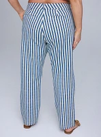 Belle Isle High-Rise Straight Leg Pleated Trouser Jean