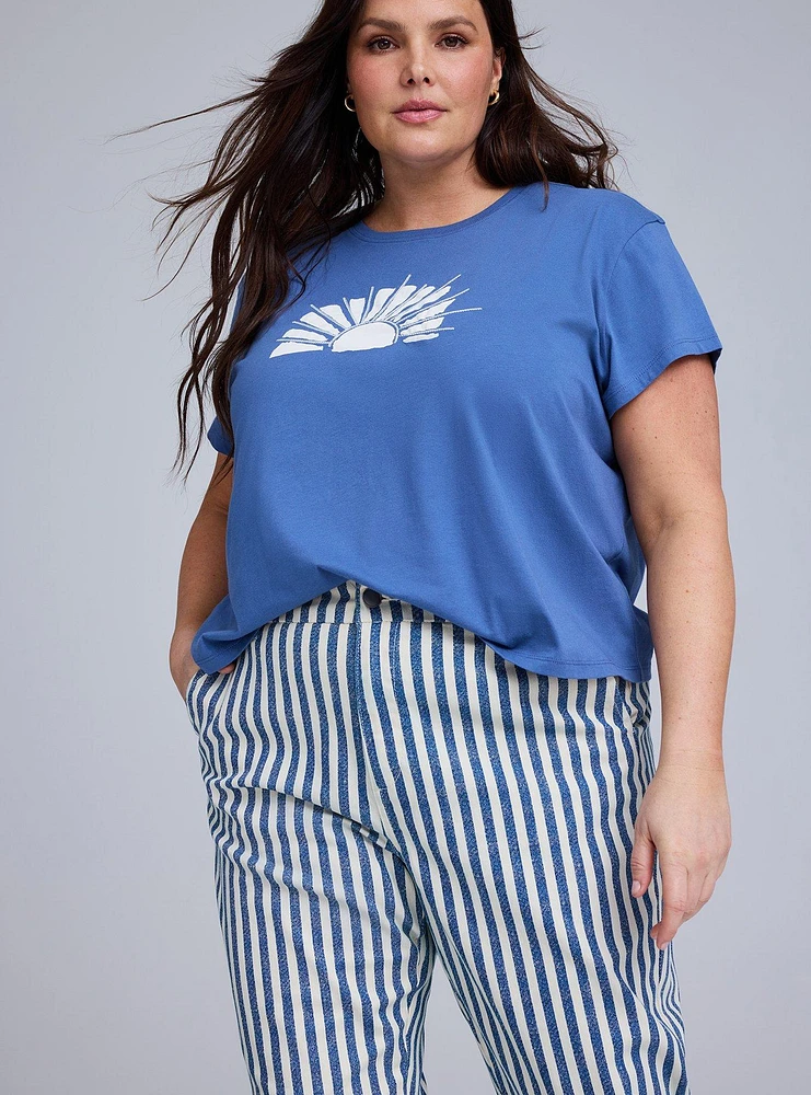 Belle Isle High-Rise Straight Leg Pleated Trouser Jean