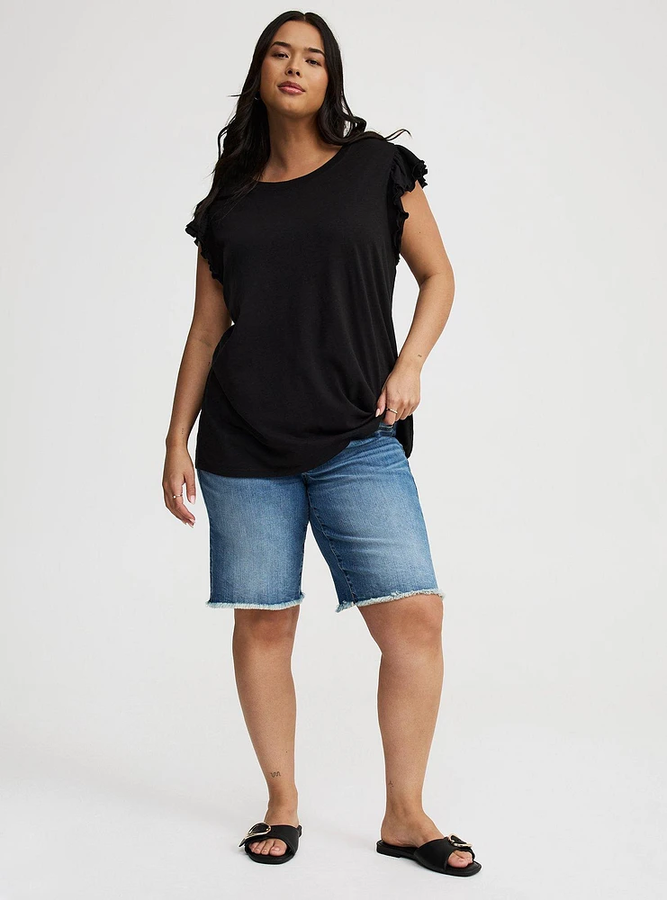 Double Flutter Sleeve Tee