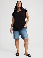 Double Flutter Sleeve Tee