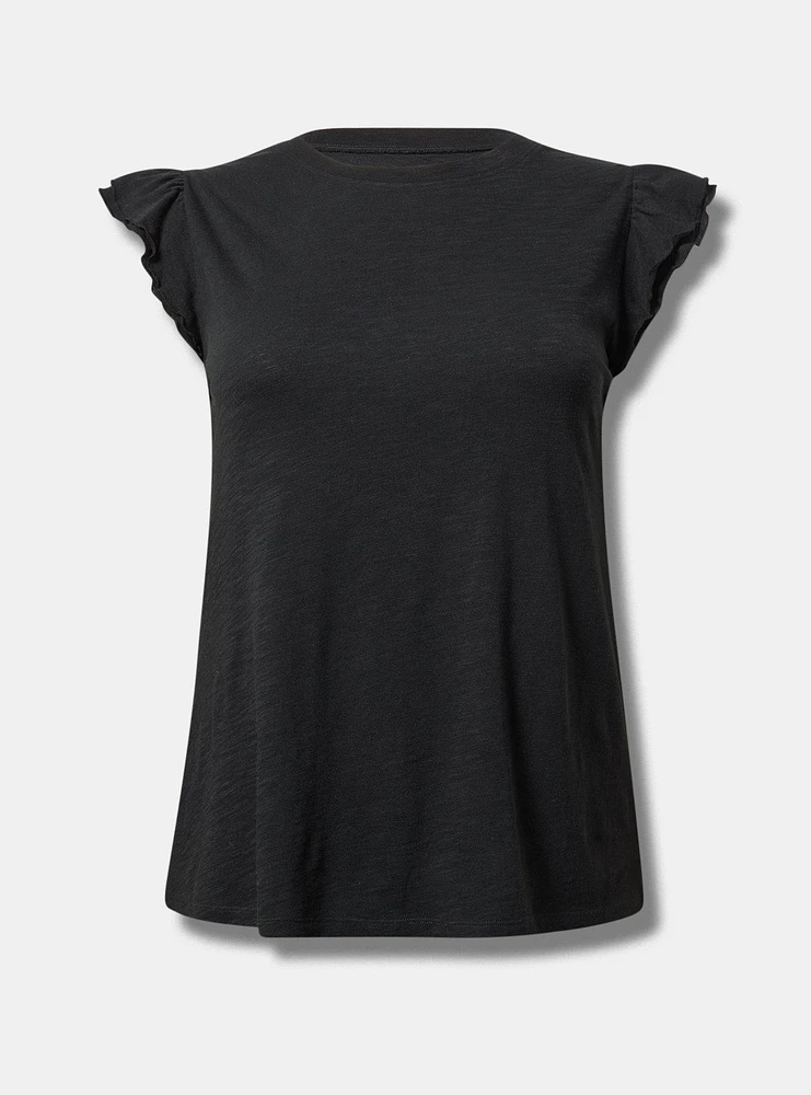 Double Flutter Sleeve Tee