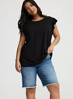 Double Flutter Sleeve Tee
