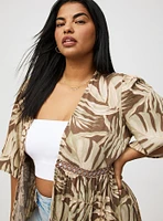 Washable Gauze Maxi Kimono