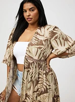 Washable Gauze Maxi Kimono