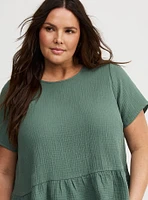 Short Sleeve Tiered Top