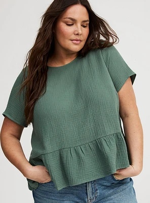 Short Sleeve Tiered Top