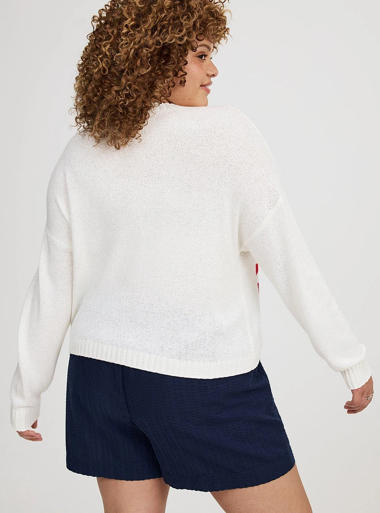 Cropped Pullover Sweater