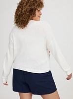Cropped Pullover Sweater