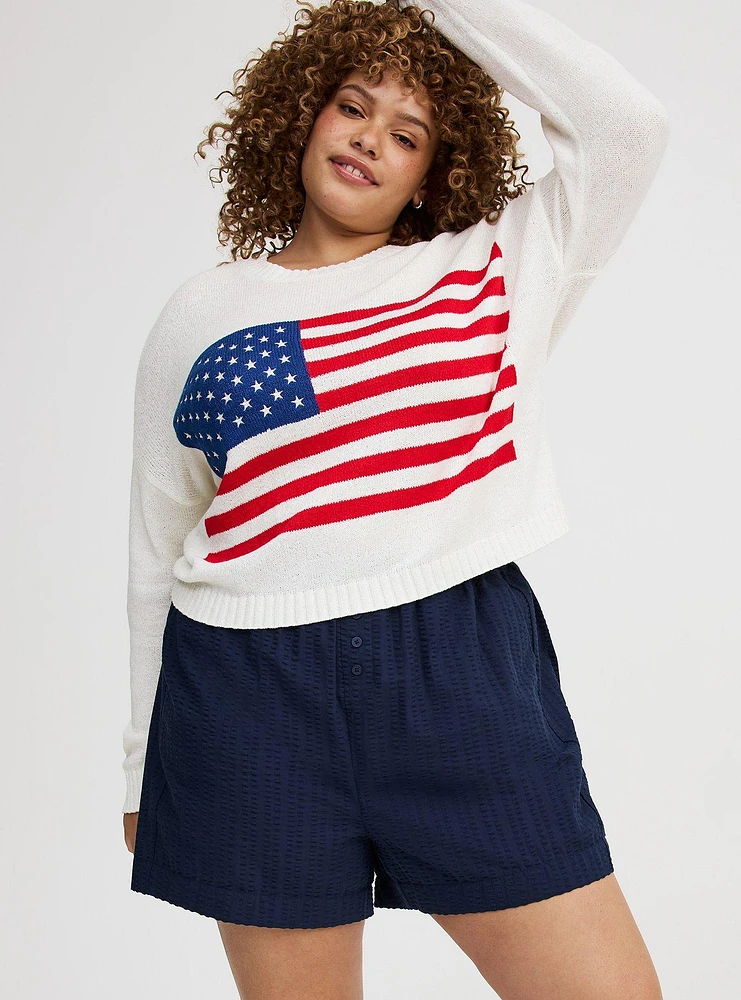 Cropped Pullover Sweater