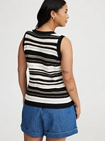 Lace-Up Sweater Tank