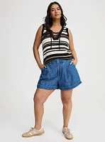 Lace-Up Sweater Tank