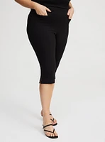Pull-On High-Rise Capri Pant