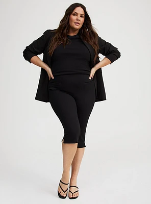 Pull-On High-Rise Capri Pant