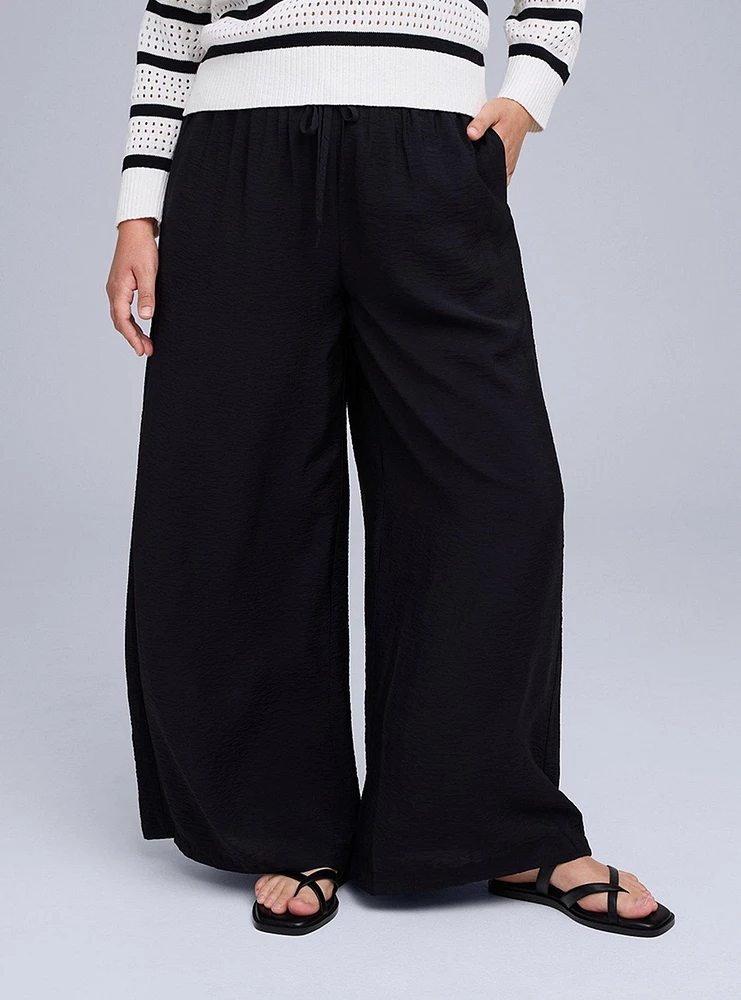 Belle Isle High-Rise Pull-On Wide Leg Pant
