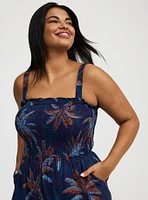 Smocked Tube Jumpsuit
