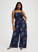Smocked Tube Jumpsuit