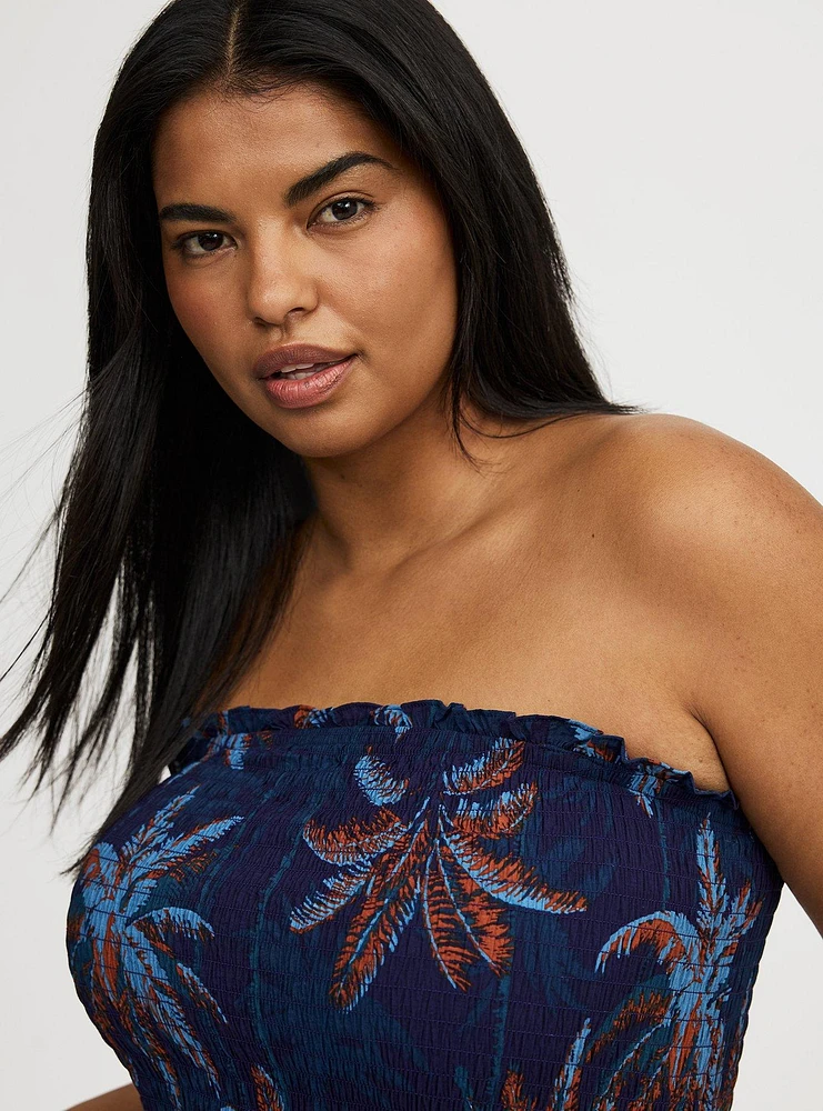 Smocked Tube Jumpsuit
