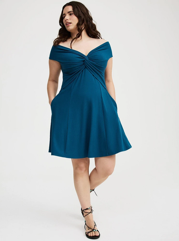 Off-Shoulder Mini Dress