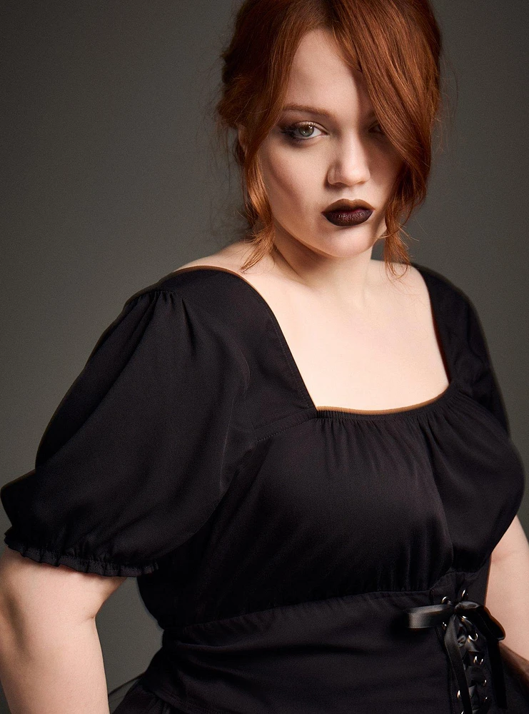 Nightfall Lace-Up Top