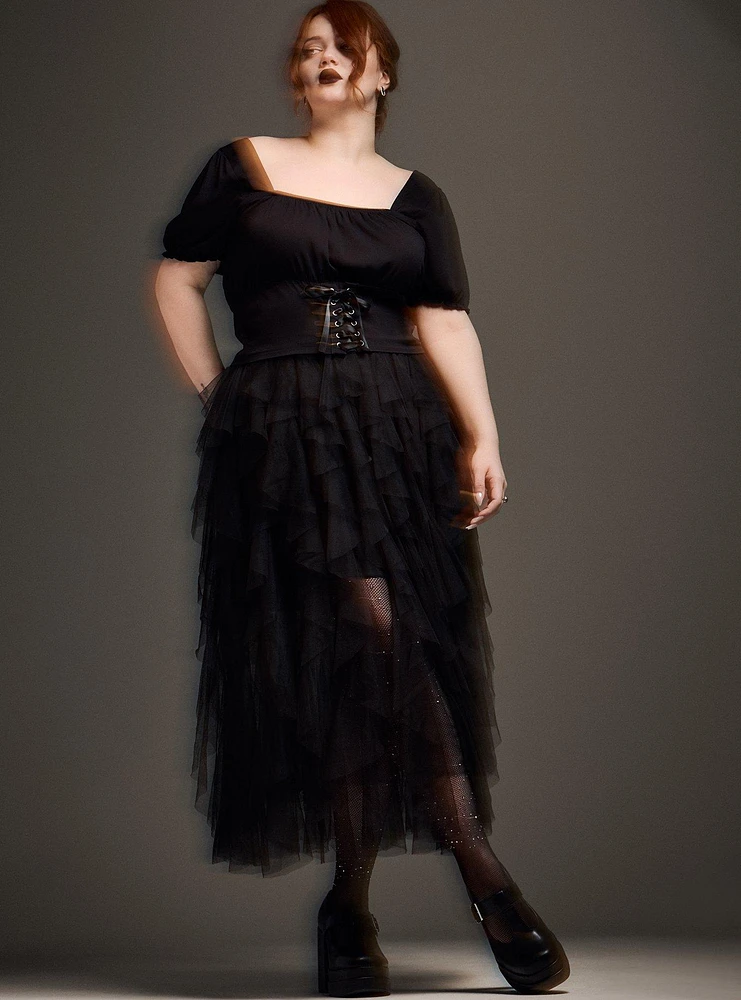 Nightfall Lace-Up Top