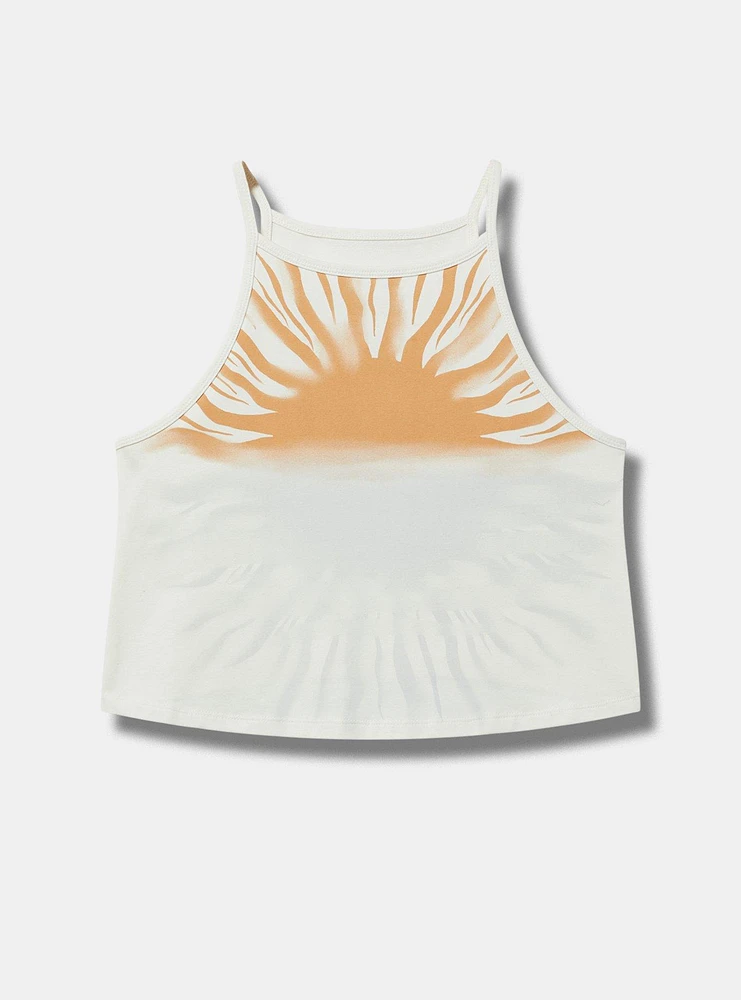 Sun Foxy High-Neck Crop Tank