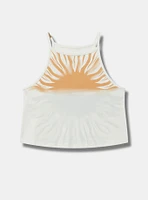 Sun Foxy High-Neck Crop Tank