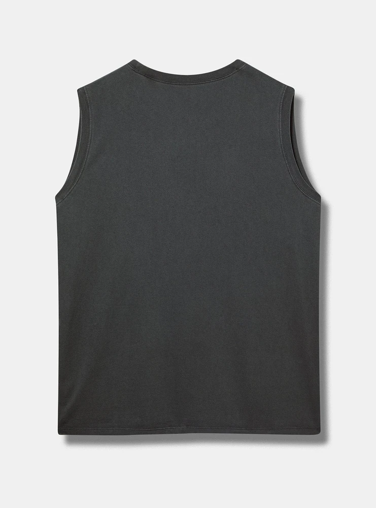 Don't Care Relaxed Cotton Jersey Tank