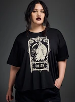 Nightfall Death Tarot Card Crop Tee