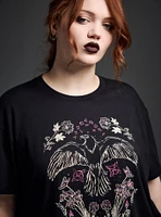 Nightfall Crow Oversized Tunic Tee