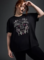 Nightfall Crow Oversized Tunic Tee