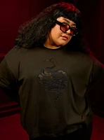 Nightfall Celestial Snake Crop Tee