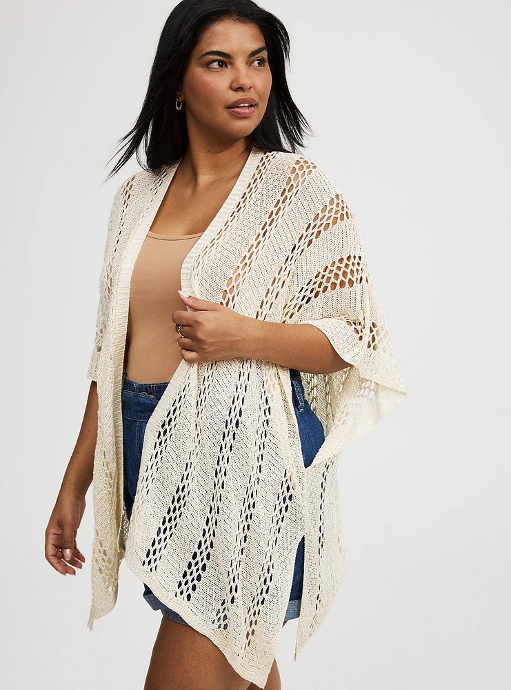 Open Knit Ruana